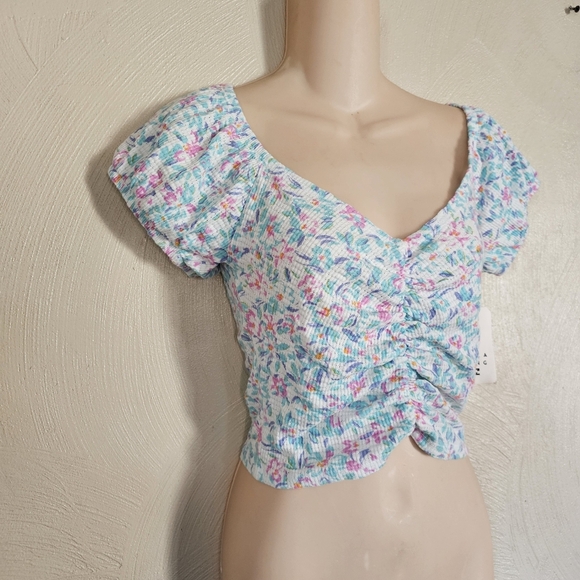 Billabong Pretty Sweet Knit Top Salt Crystal Size Women's Large 12 NEW - Picture 5 of 11